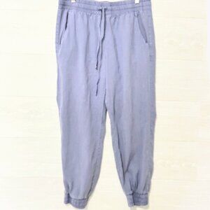 Brand New Cloth & Stone By Anthropologie Blue Tencel Drawstring Easy Joggers